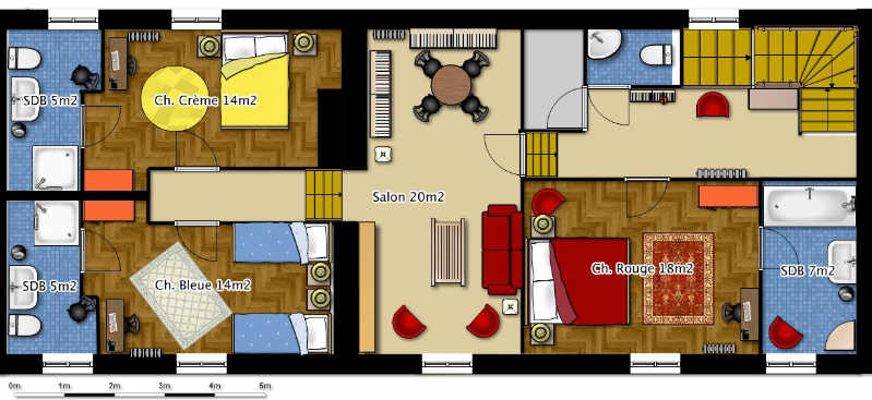 Chambres d'hotes plan